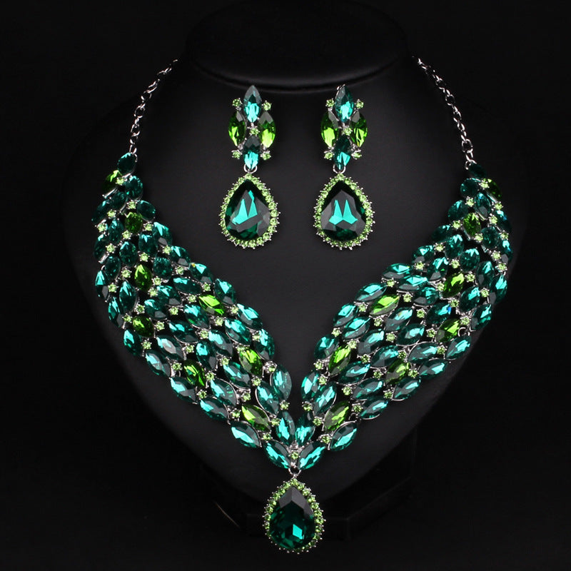 Royal Emerald Crystal Jewelry Set