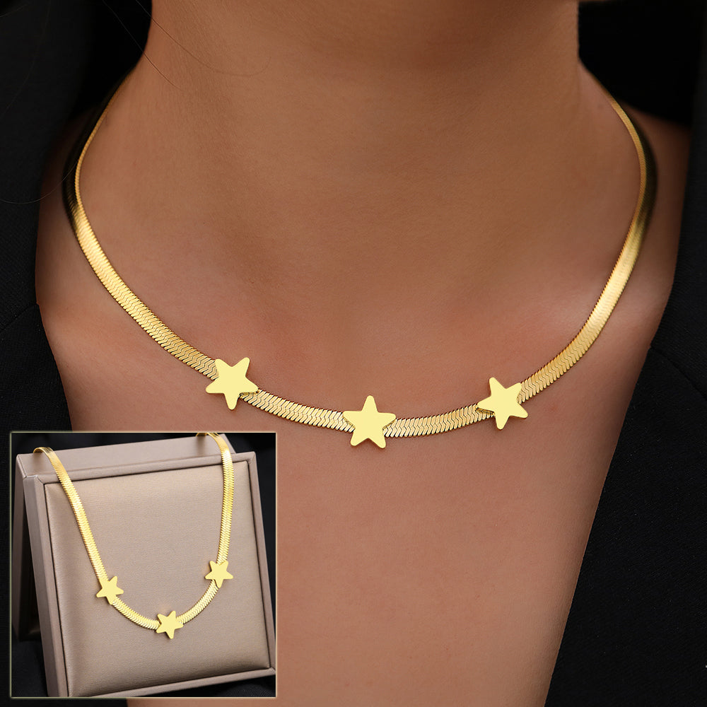 Celestia Star Charm Choker Necklace