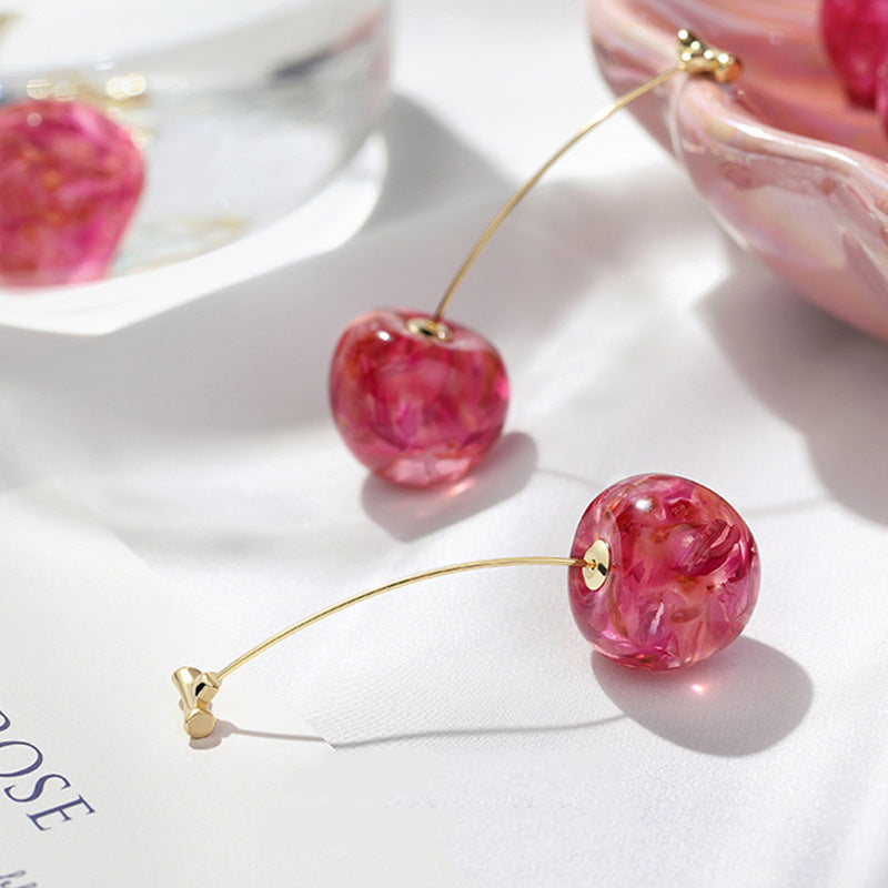Sweet Cherry Drop Earrings