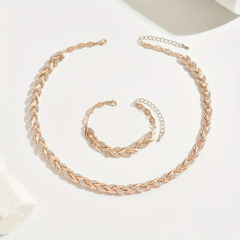 Luxury Leaf Jewelry Set