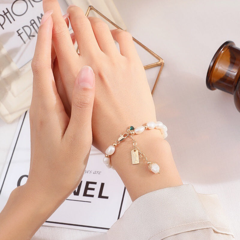 Zodiac Pearl Charm Bracelet