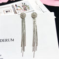 Premium Crystal Tassel Earrings