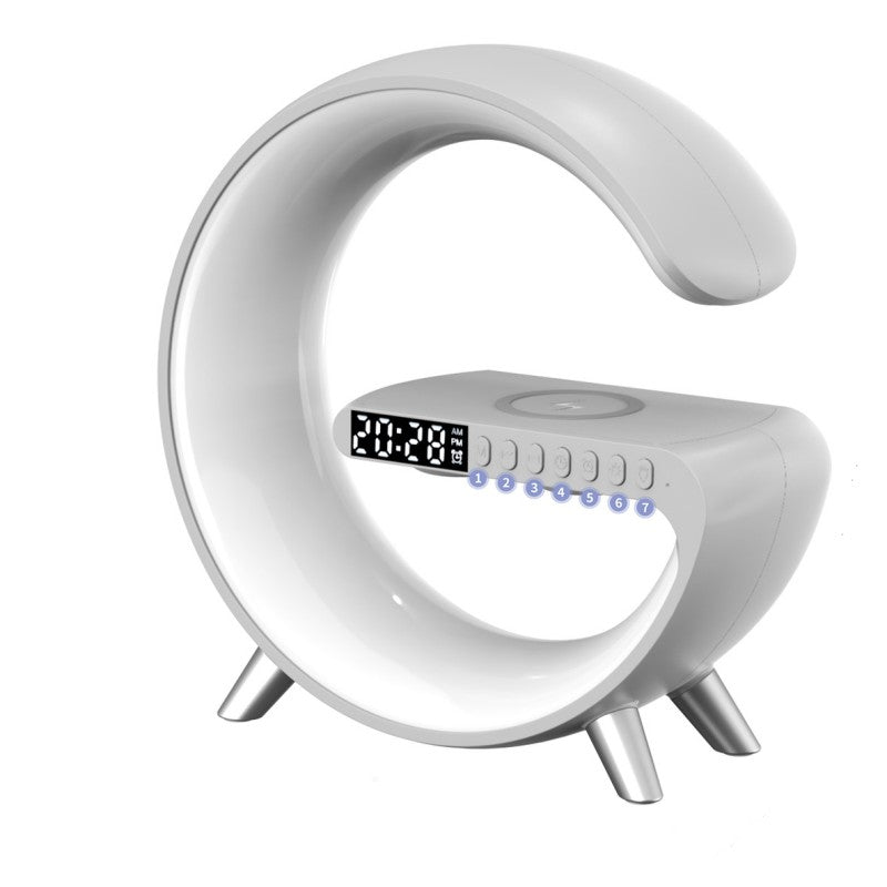AuraGlow™ Smart Ambient Lamp with Wireless Charging & Bluetooth Audio