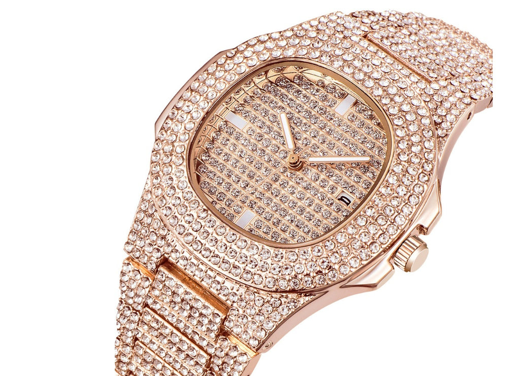 AURVEX ELITE™ Diamond Iced-Out Premium Square Watch