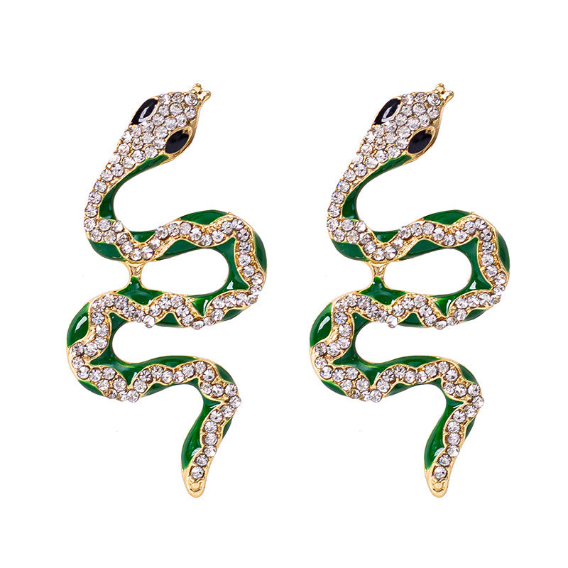 Snake Crystal Earrings – Bold, Fearless & Unforgettable