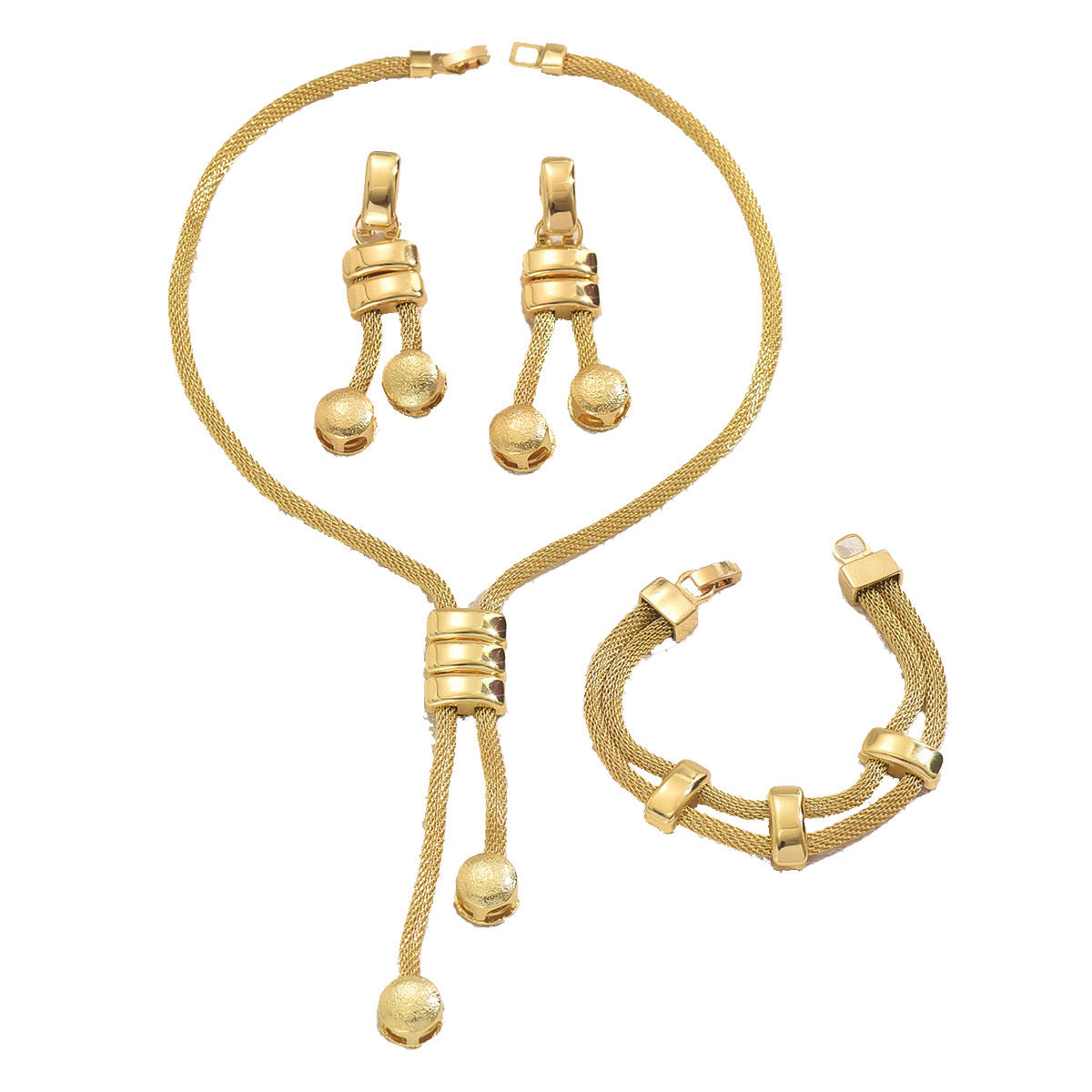 Elegant Gold-Tone Jewelry Set