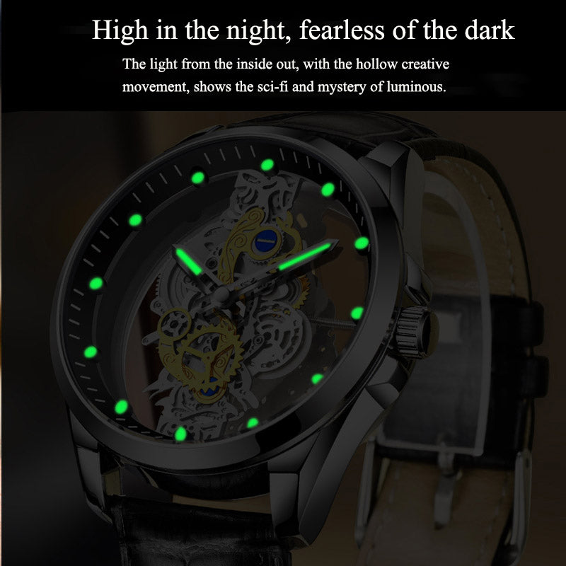 EMPYRE™ Gold Skeleton Watch