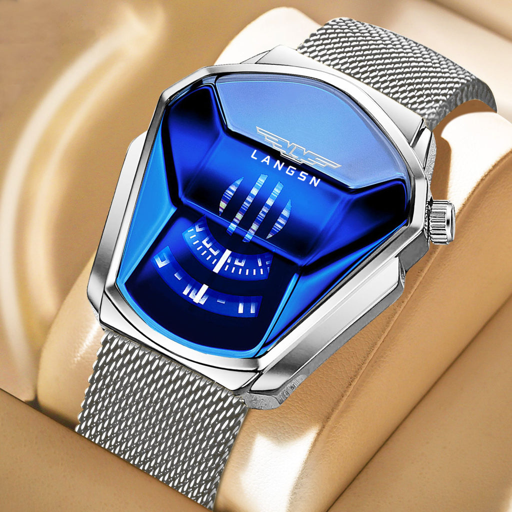 LANGSN™ Futuristic Crystal Dial Premium Quartz Watch