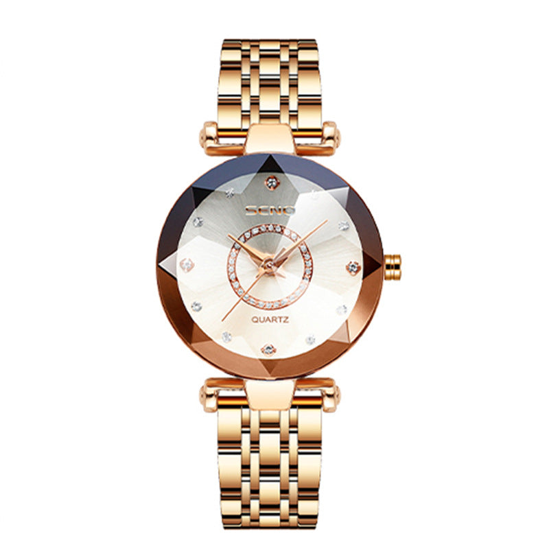 SENO Crystal Facet Women’s Quartz Watch