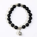 Natural Opal Bead Charm Bracelet