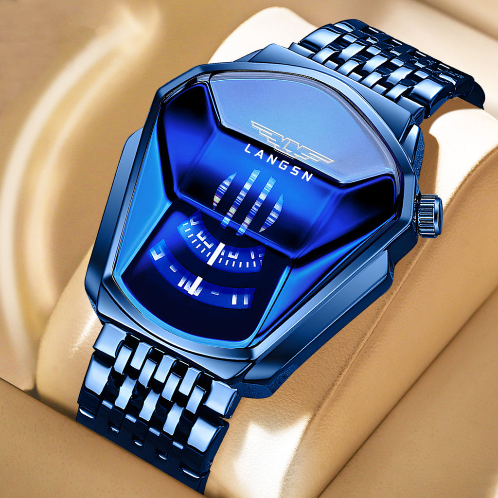 LANGSN™ Futuristic Crystal Dial Premium Quartz Watch