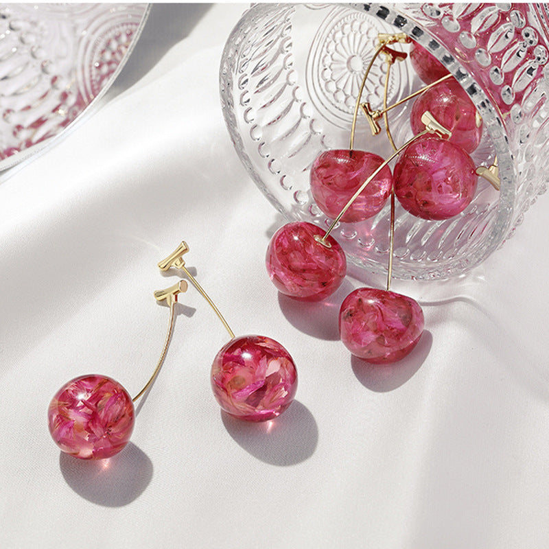 Sweet Cherry Drop Earrings