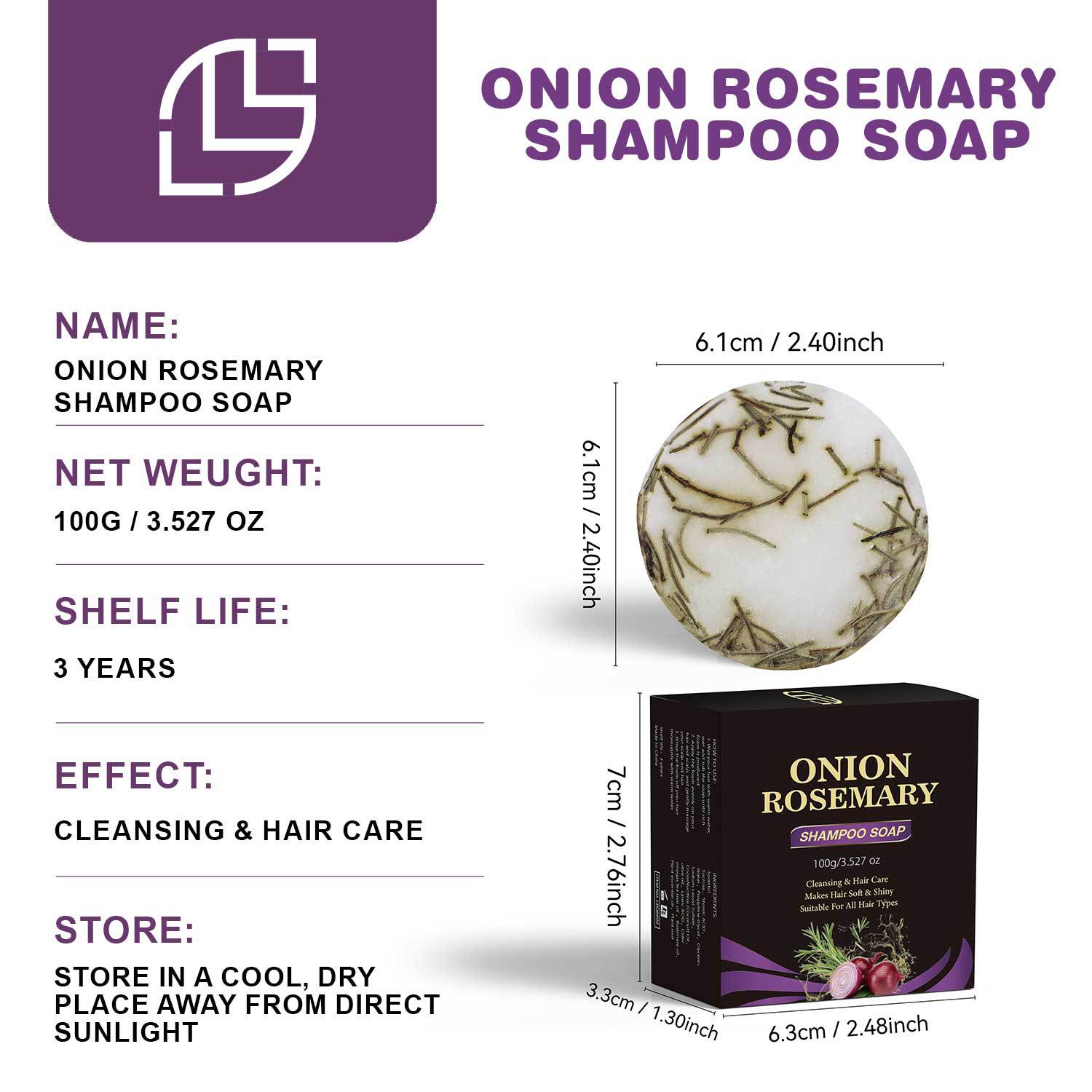 ROSMERA™ Botanical Hair Revival Shampoo Bar