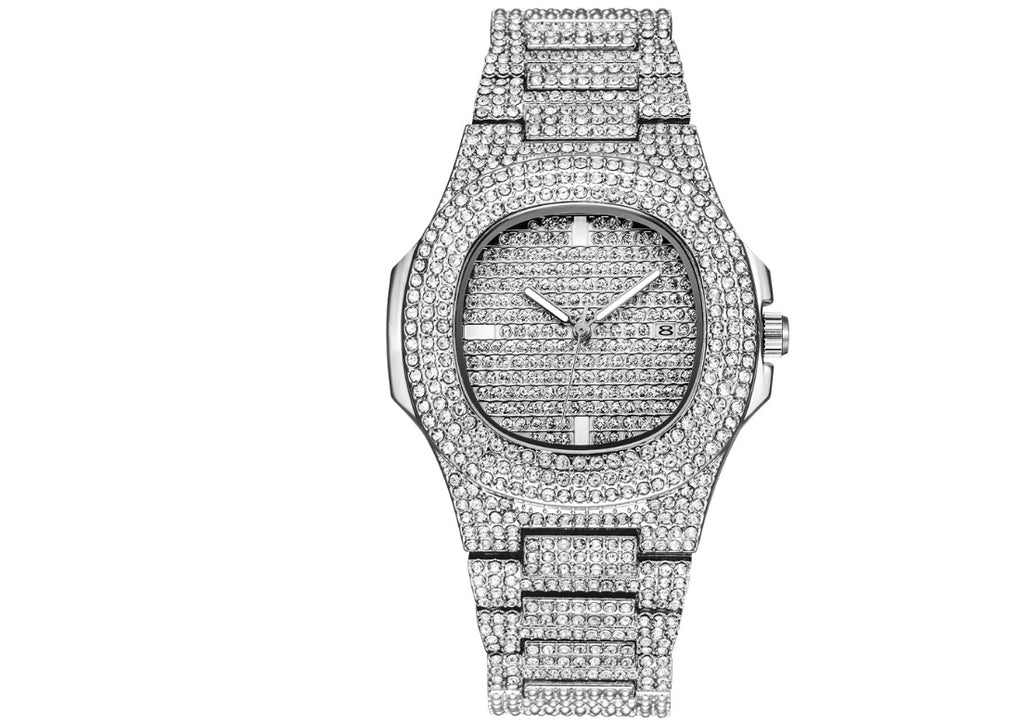 AURVEX ELITE™ Diamond Iced-Out Premium Square Watch