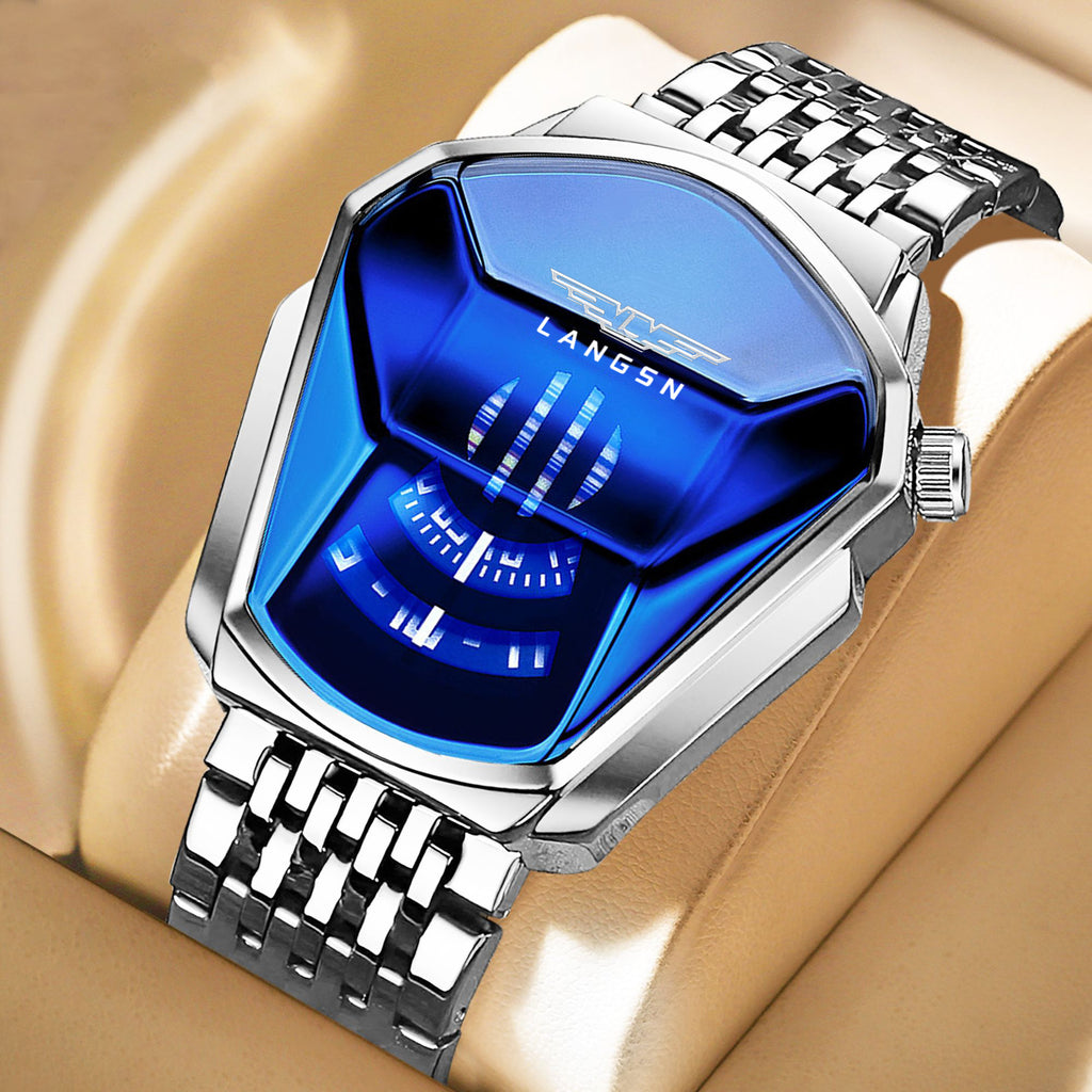 LANGSN™ Futuristic Crystal Dial Premium Quartz Watch