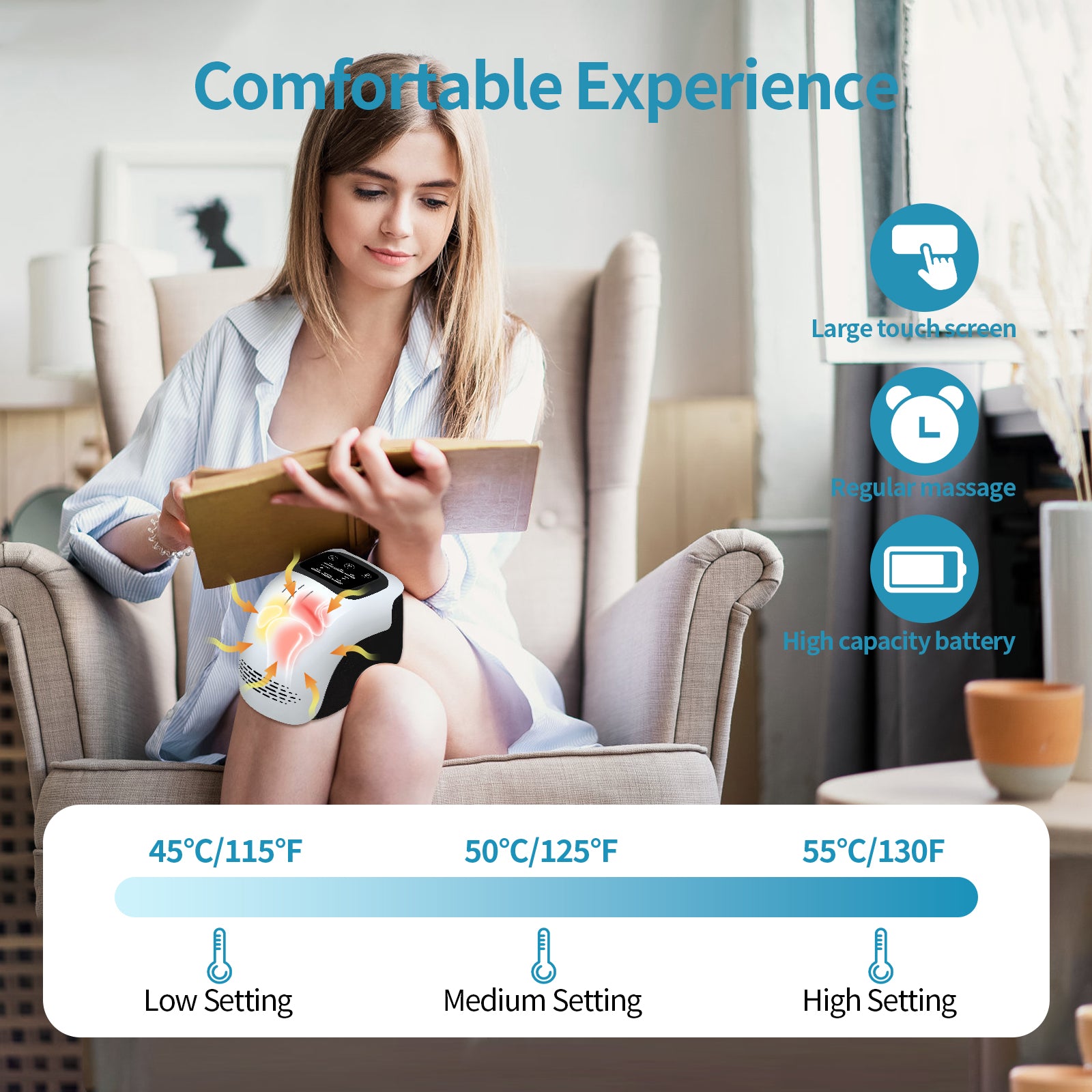 FlexiRelief™ Smart Knee Massager