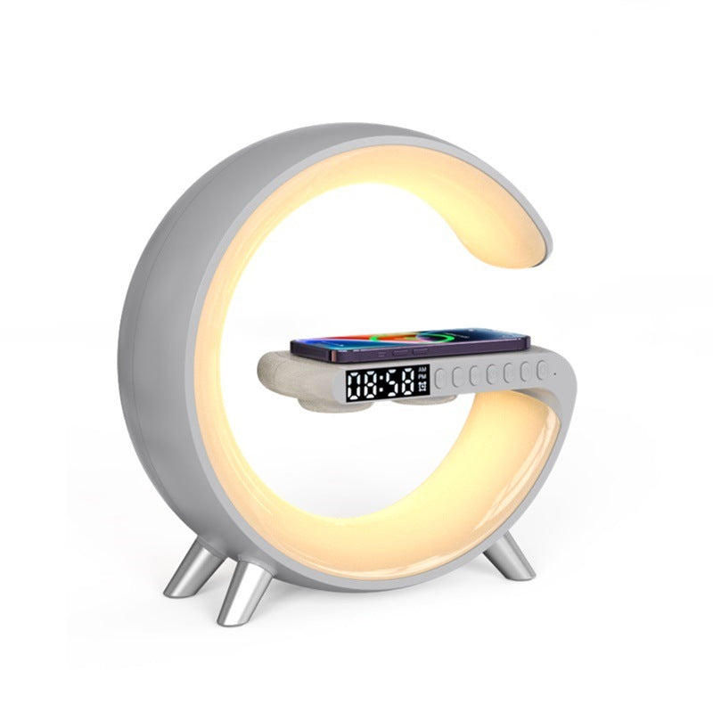 AuraGlow™ Smart Ambient Lamp with Wireless Charging & Bluetooth Audio