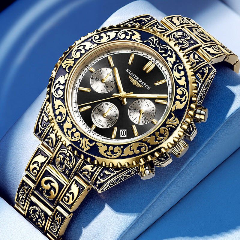 VELTORA™ Royal Obsidian Chronomaster