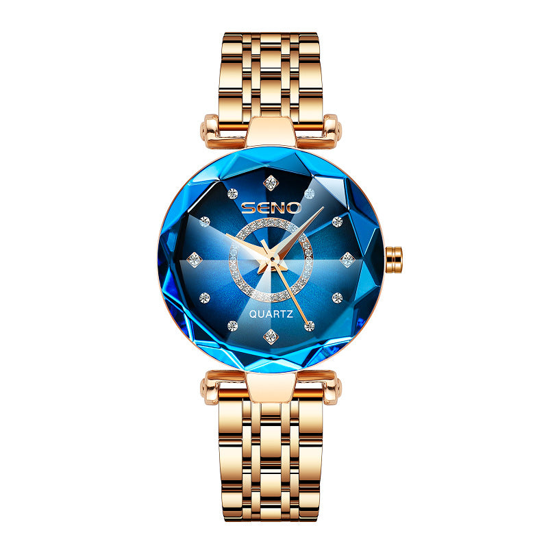 SENO Crystal Facet Women’s Quartz Watch