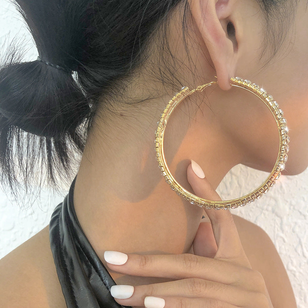 Premium Oversized Gold Hoop Earrings