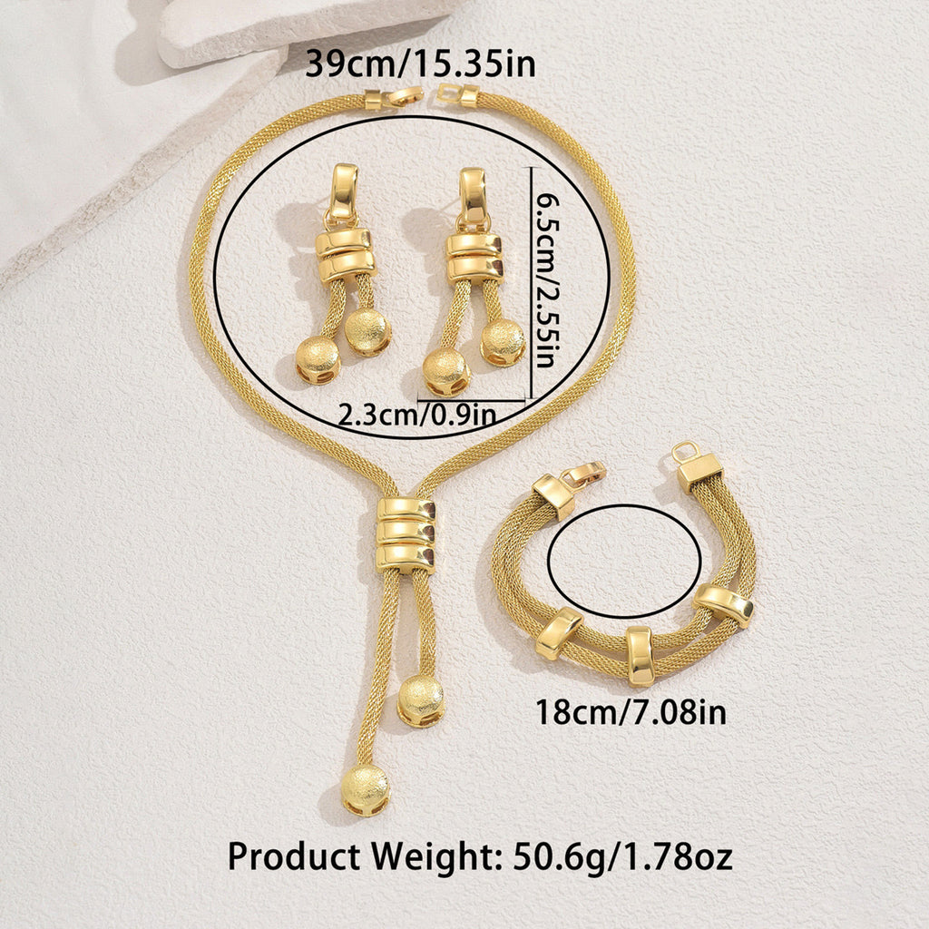 Elegant Gold-Tone Jewelry Set
