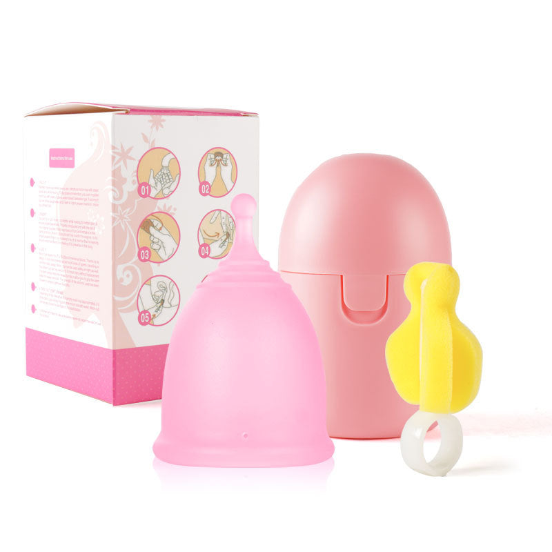 Viva Cup Reusable Menstrual Cup – Silicone Period Cup with Storage Case & Cleaning Brush