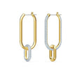 Premium Double Ring Asymmetric Earrings