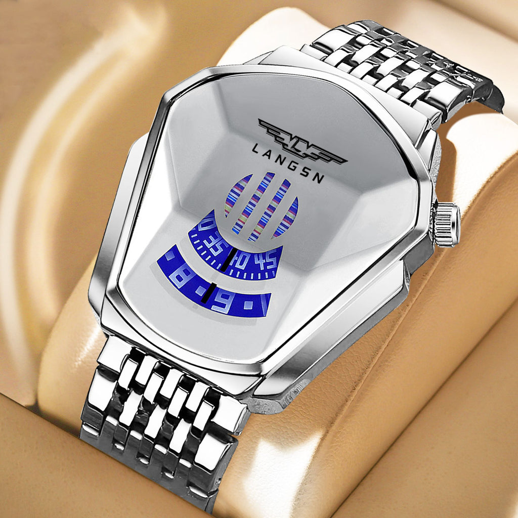 LANGSN™ Futuristic Crystal Dial Premium Quartz Watch