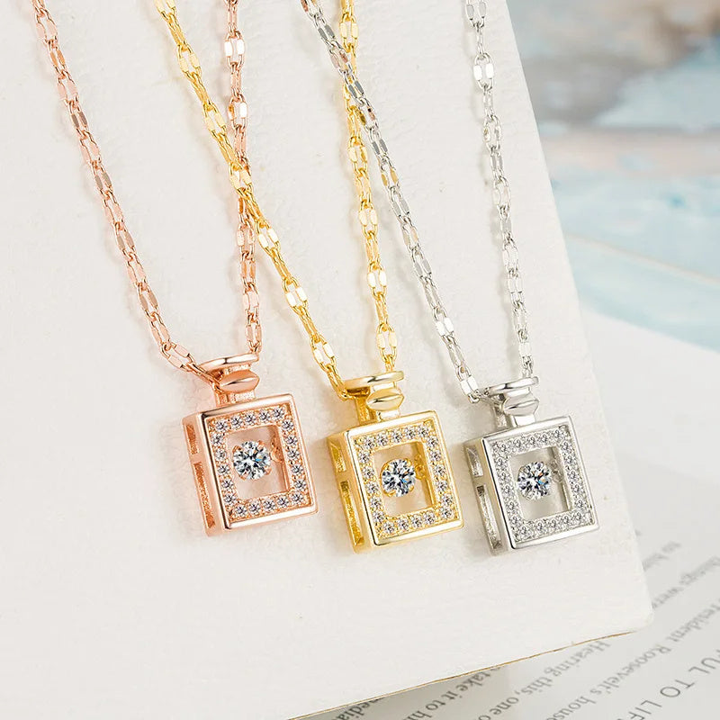 Aurelia Prism Cube Pendant Necklace