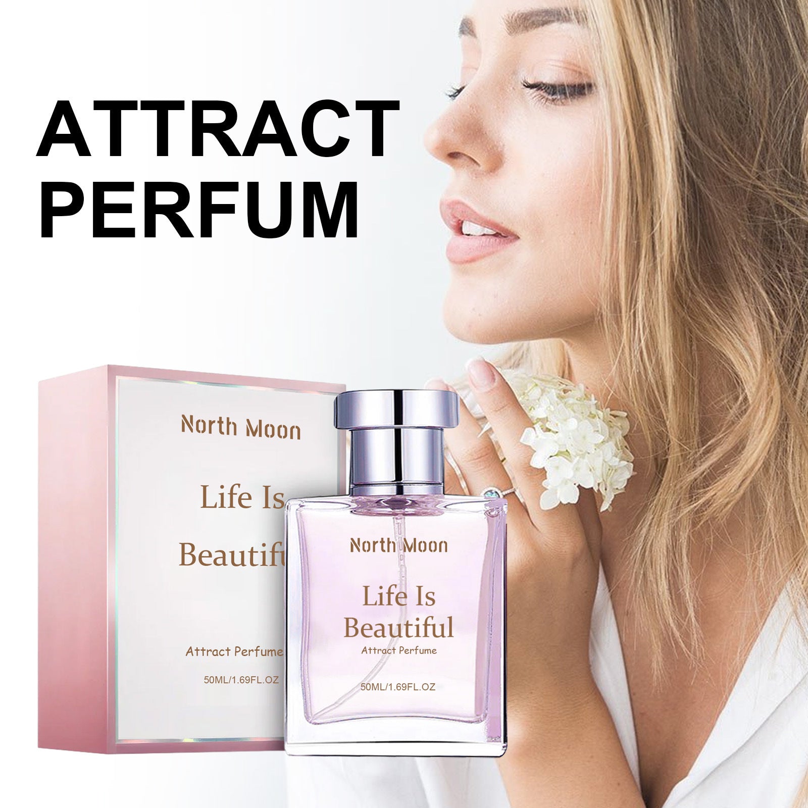 North Moon-Life Is Beautiful Attract Perfume – Elegant Floral Citrus Long-Lasting Fragrance