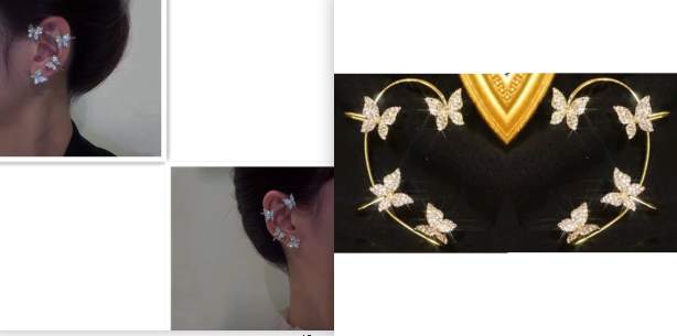 Premium Butterfly Ear Clip Set
