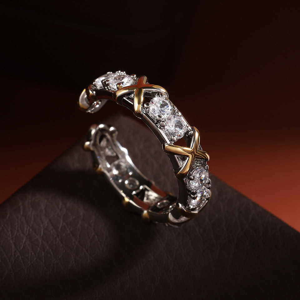 Geometric Crystal Luxe Set – Bold Designer Elegance