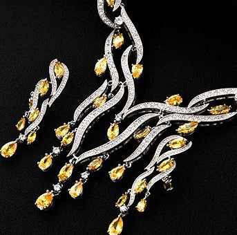 Emerald Crystal Luxury Jewelry Set