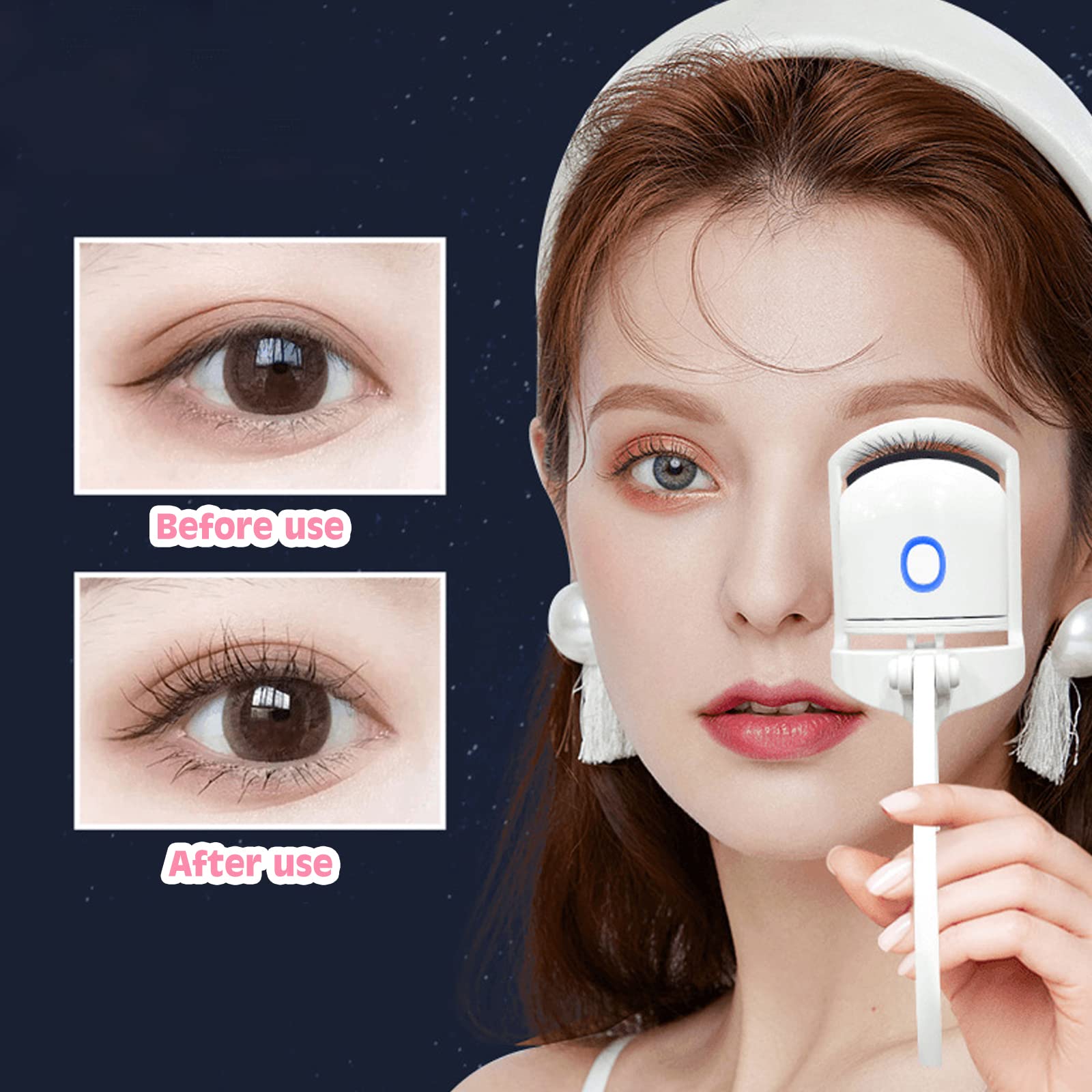 LASHVORA™ Heated Electric Eyelash Curler