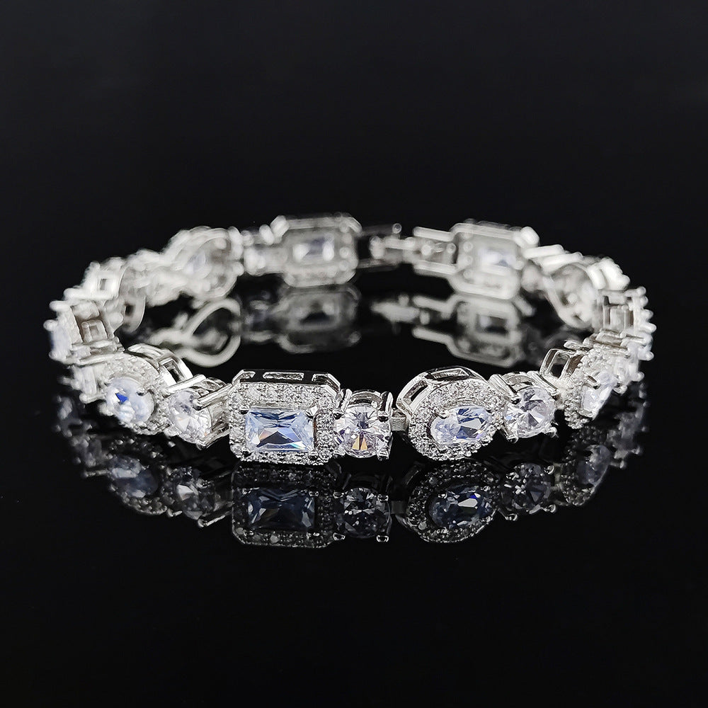 Oval Crystal Bracelet – Pure Elegance, Endless Shine