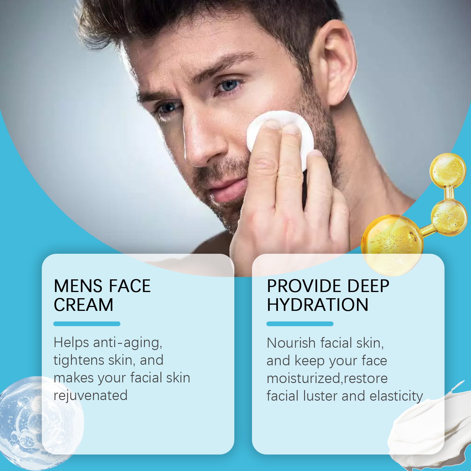 EAST MOON - Men’s Hydrating & Firm Look Face Cream (50g)