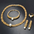 Royal Baroque Pearl Jewelry Set – Vintage Gold Collection