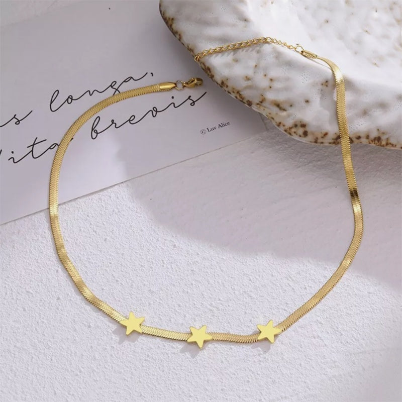 Celestia Star Charm Choker Necklace