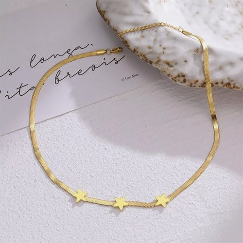 Celestia Star Charm Choker Necklace