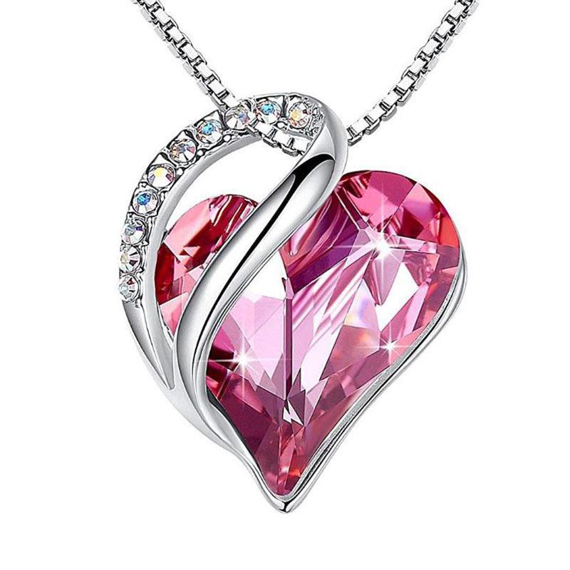 Aurora Prism Heart Necklace