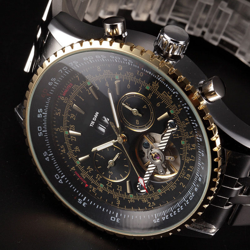 TIE DAN™ Moonphase Luxury Quartz Watch