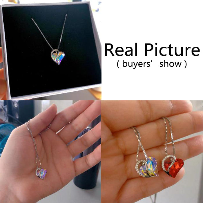 Aurora Prism Heart Necklace