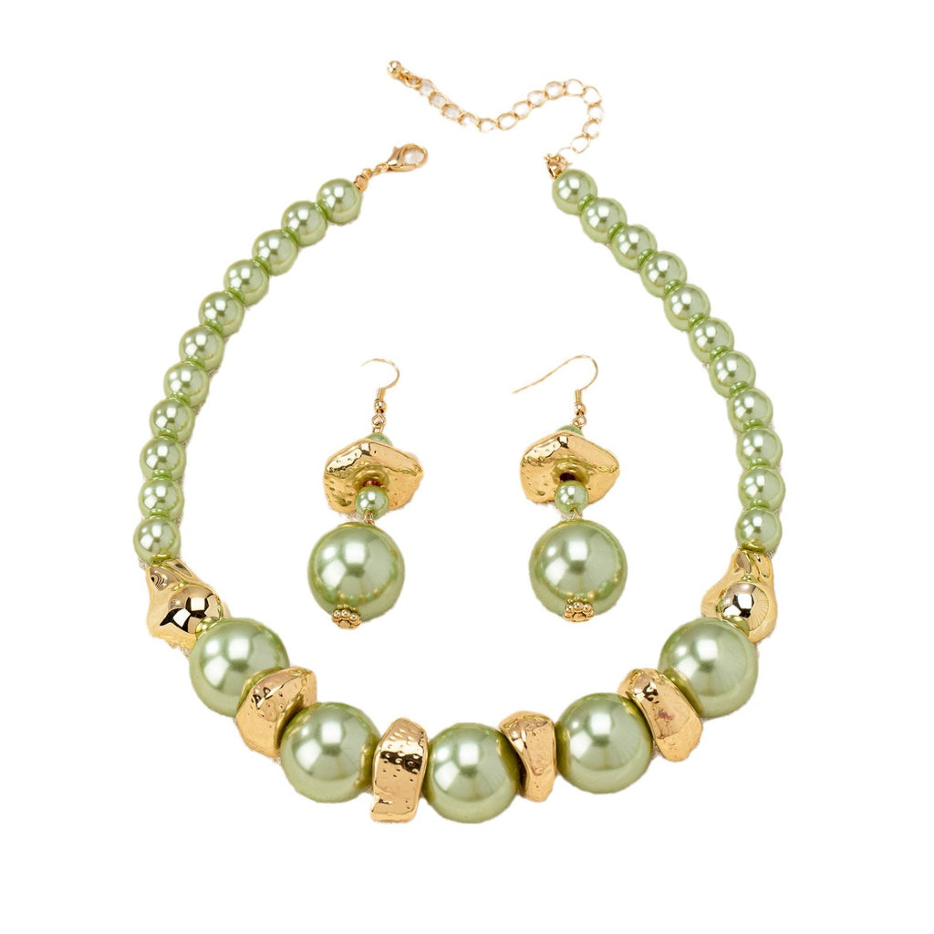 Elegant Pearl-Style Jewelry Set