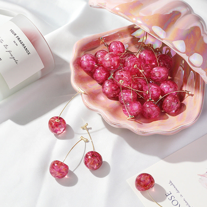 Sweet Cherry Drop Earrings