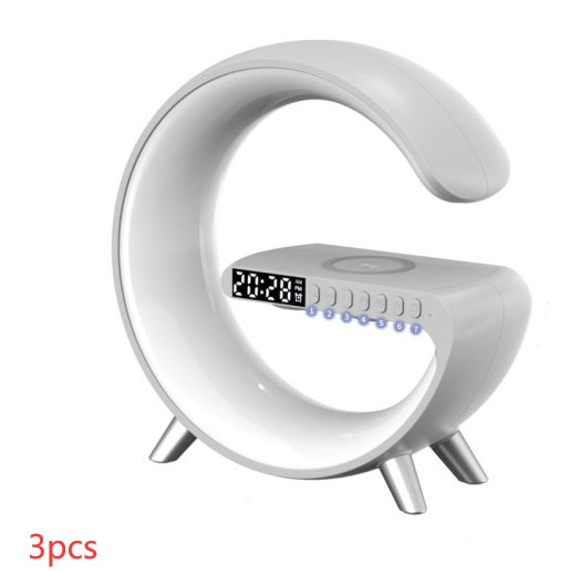 AuraGlow™ Smart Ambient Lamp with Wireless Charging & Bluetooth Audio