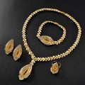 Royal Gold Floral Jewelry Set