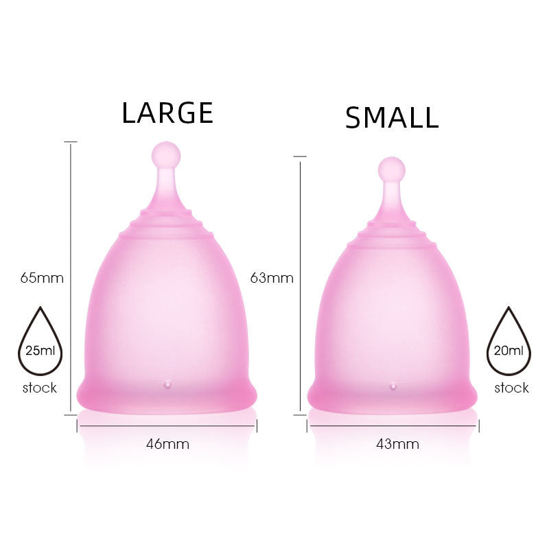 Viva Cup Reusable Menstrual Cup – Silicone Period Cup with Storage Case & Cleaning Brush