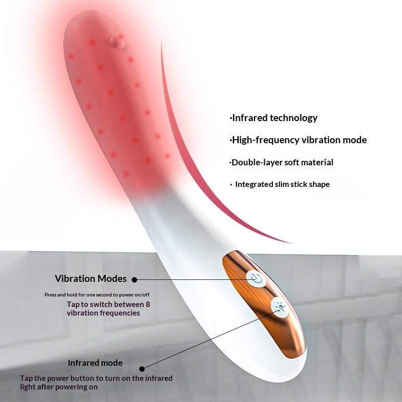 Playful Tease Infrared Vibration Massager – Intelligent Heating Relaxation Device