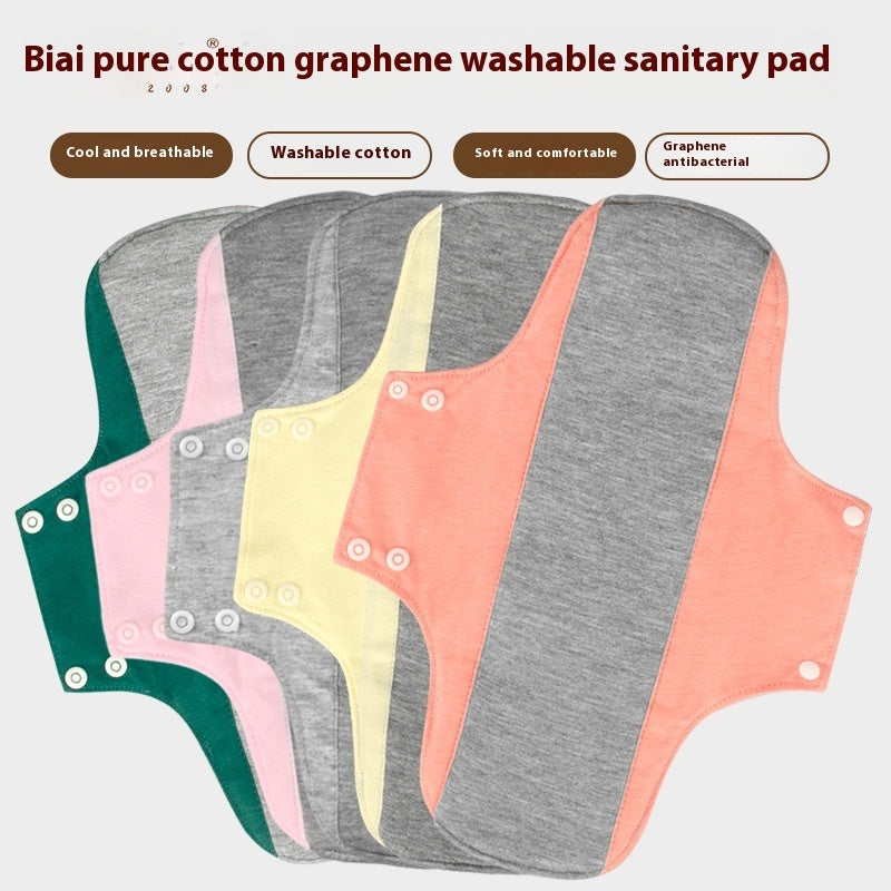 Biai Pure Cotton Graphene Reusable Sanitary Pad – Breathable Washable Period Pad