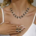 Emerald Leaf Luxury Jewelry Set